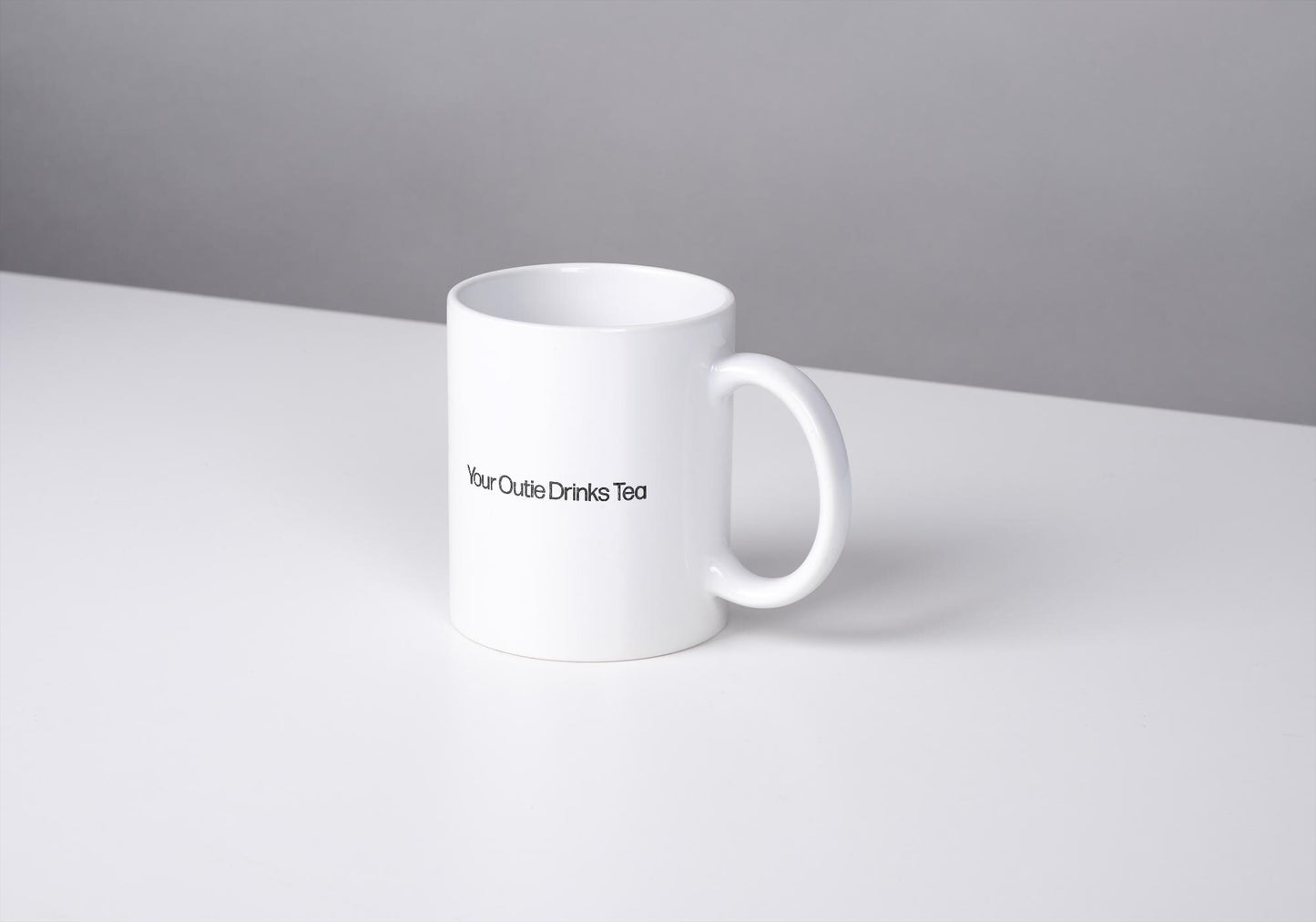 Lumon Mug - Your Outie Drinks Tea - Severance TV Show, Badly Drawn Original Art, Funny Graphic Mug