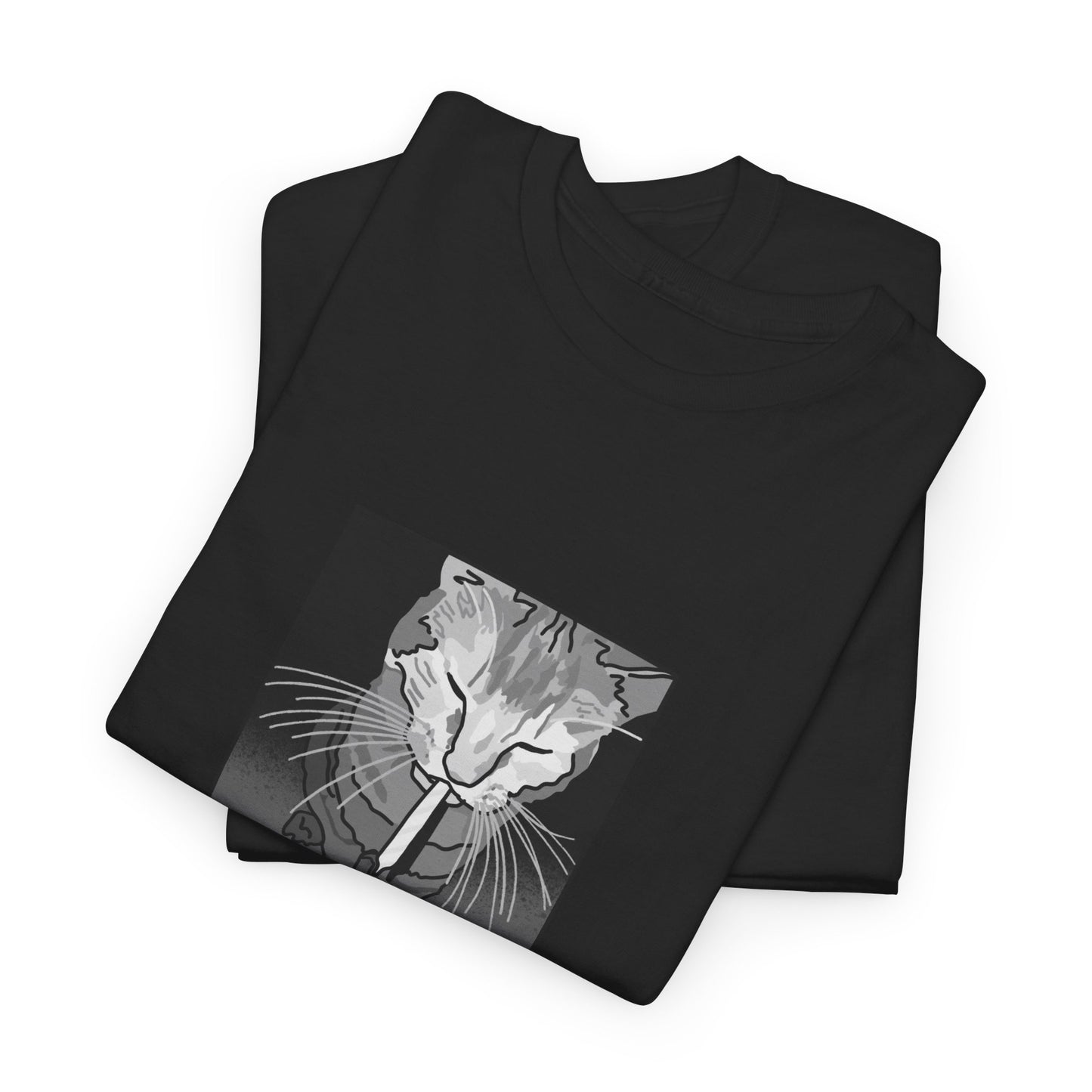 Sketchy Cat Tee - Badly Drawn Cat Shirt - Funny Meme Art, Original Alt Graphic Unisex T-Shirt
