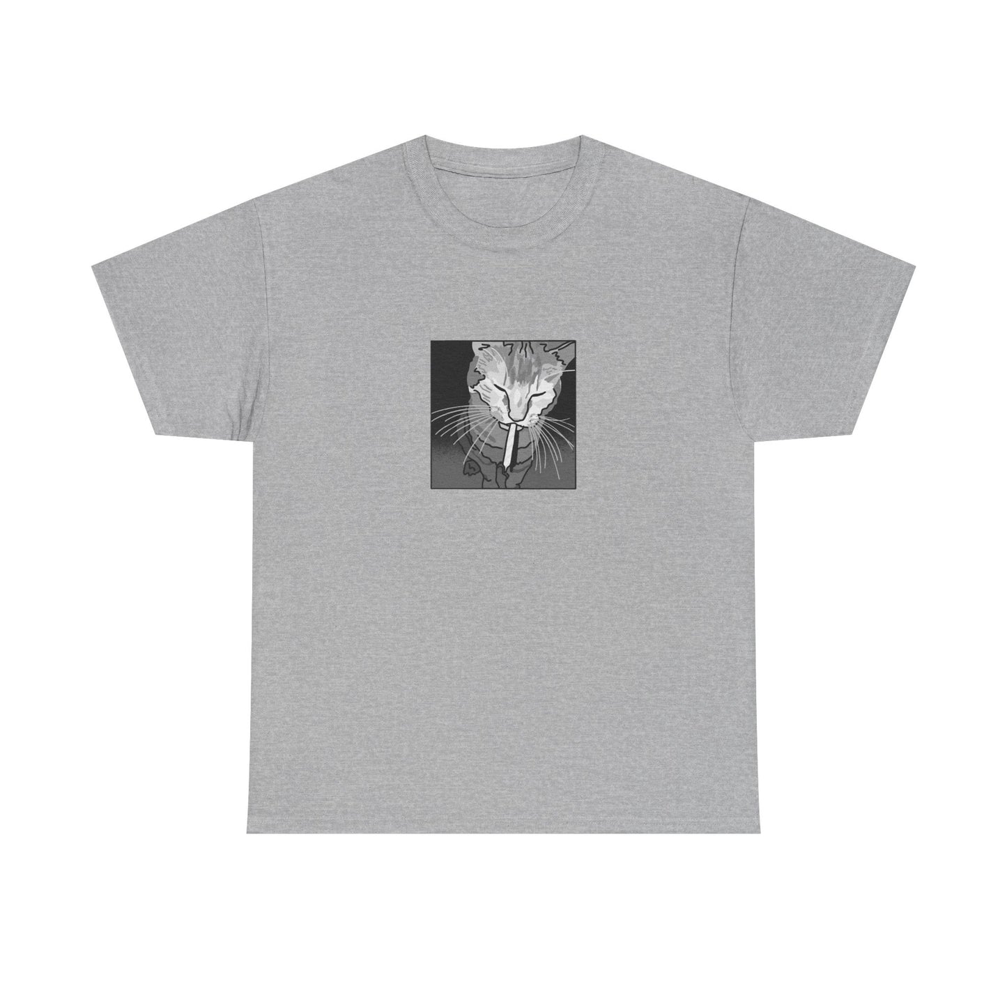 Sketchy Cat Tee - Badly Drawn Cat Shirt - Funny Meme Art, Original Alt Graphic Unisex T-Shirt