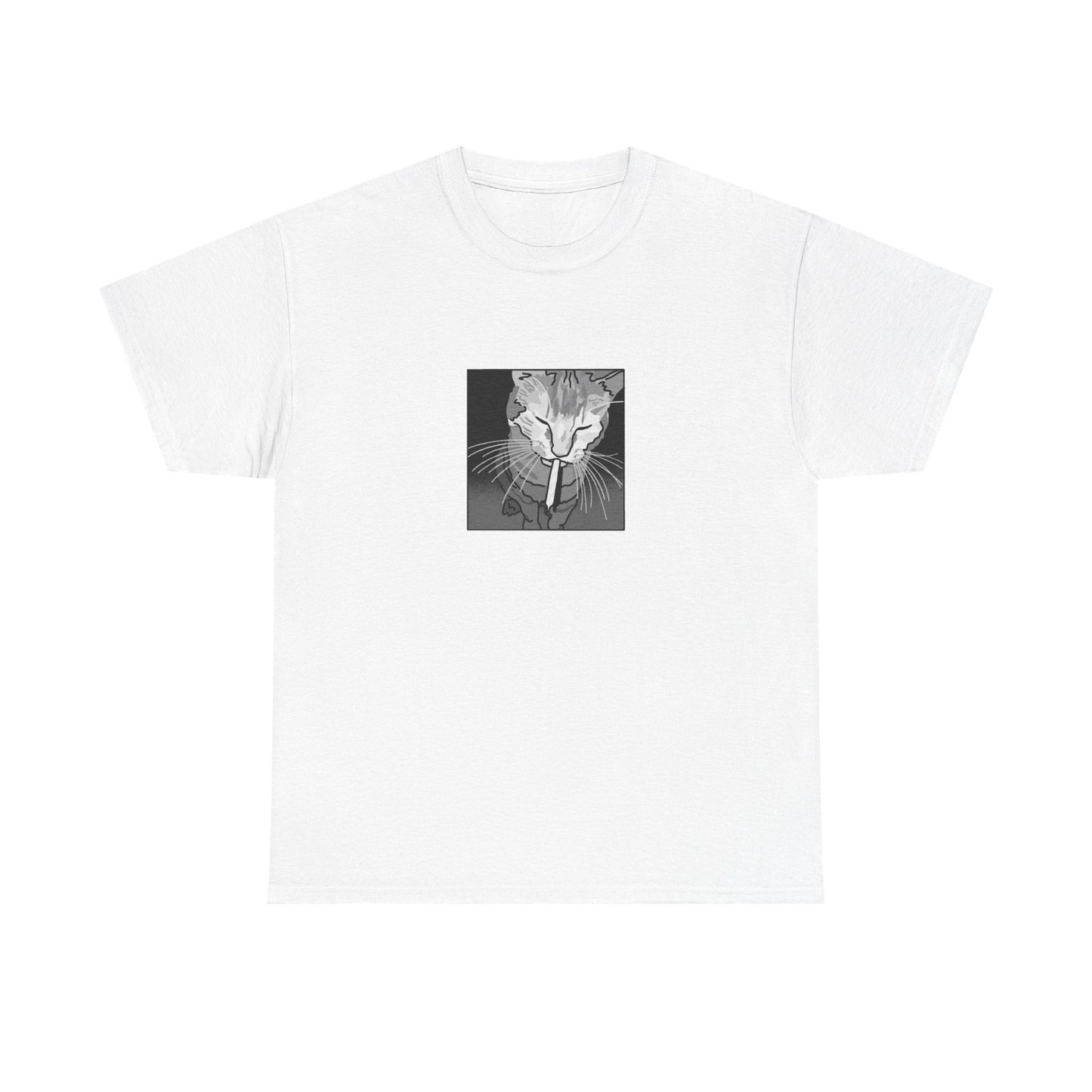 Sketchy Cat Tee - Badly Drawn Cat Shirt - Funny Meme Art, Original Alt Graphic Unisex T-Shirt