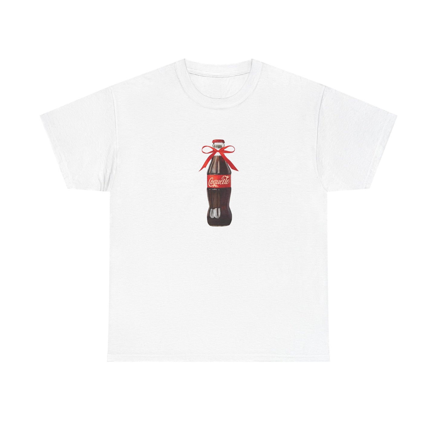 Coquette Coca Cola Tee - Coke Unisex Tshirt, Unique Design, Red Bow Shirt