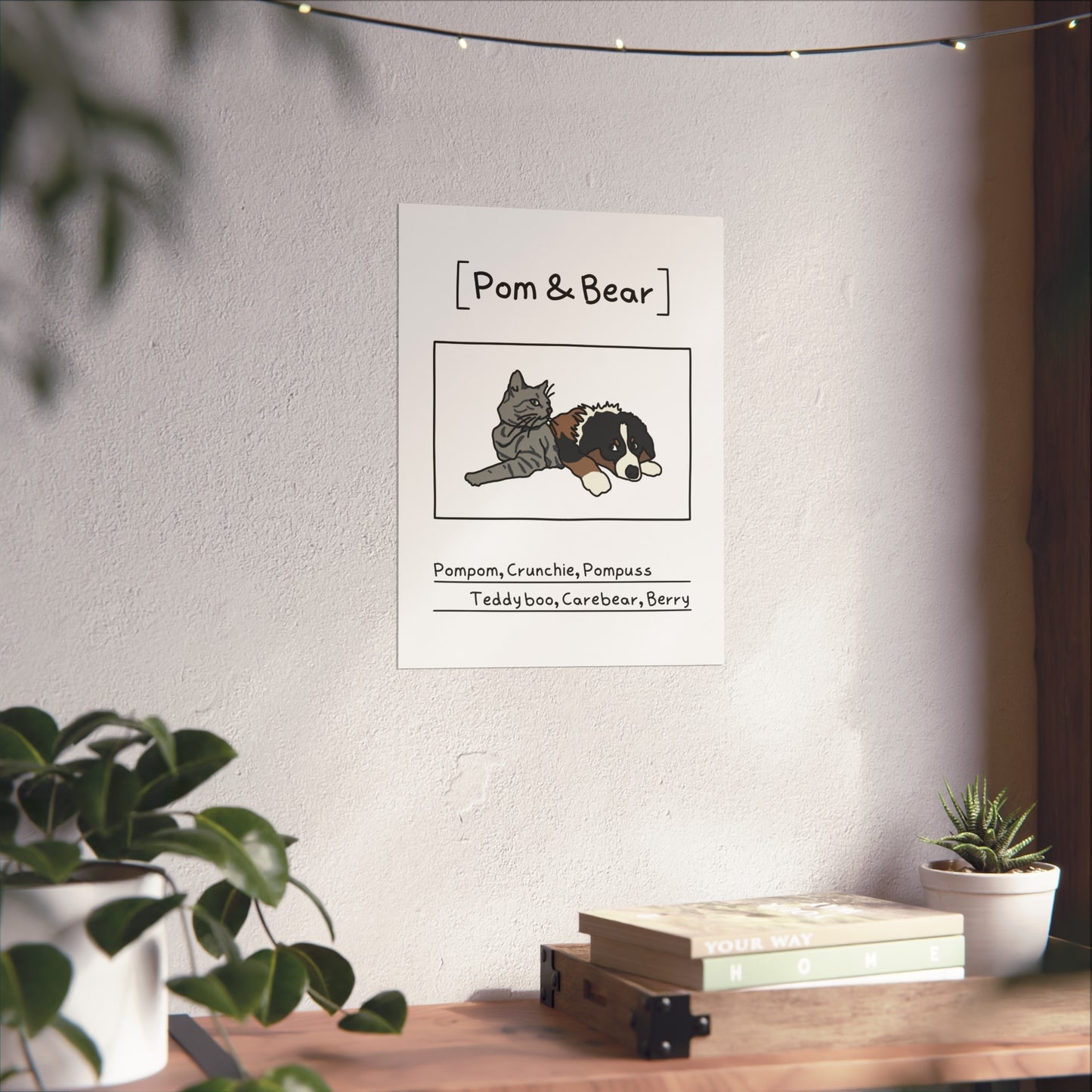 Custom Pet Portrait, Funny Nicknames -  Unique Personalised Badly Drawn Cat, Dog, Any Animal Original Art