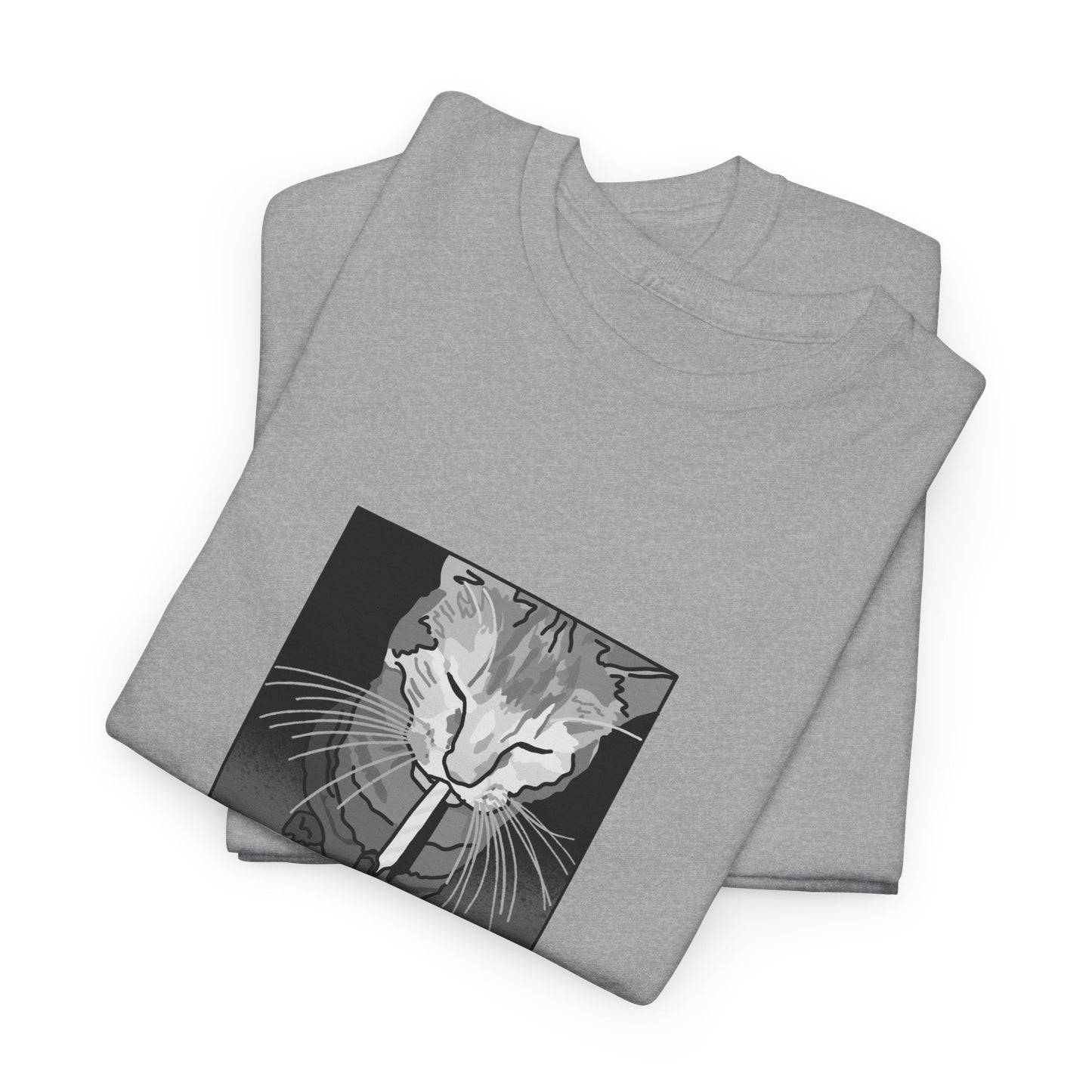 Sketchy Cat Tee - Badly Drawn Cat Shirt - Funny Meme Art, Original Alt Graphic Unisex T-Shirt