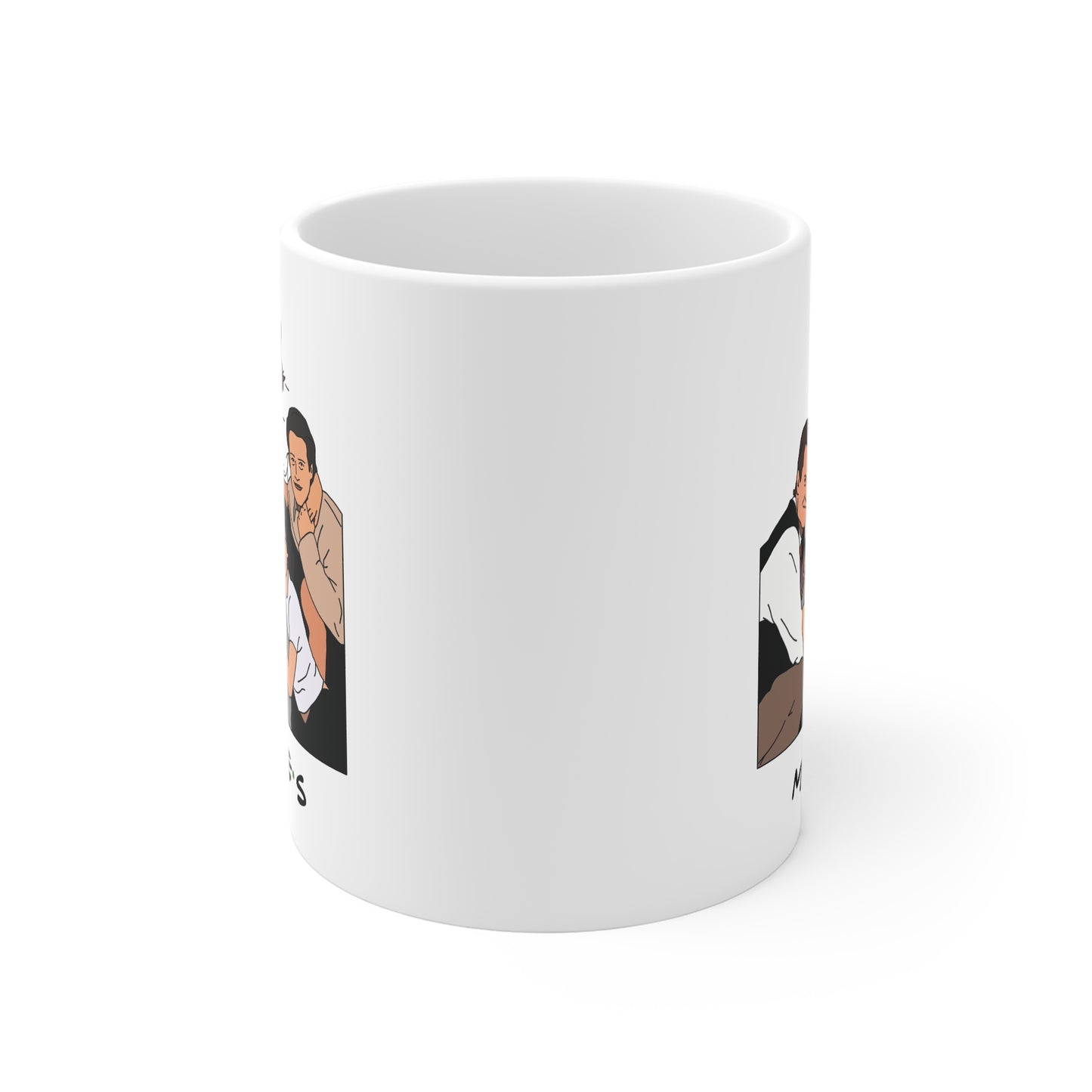 MATES Friends Mug UK Humour - TV Show Original Art, Funny Graphic Coffee Mug