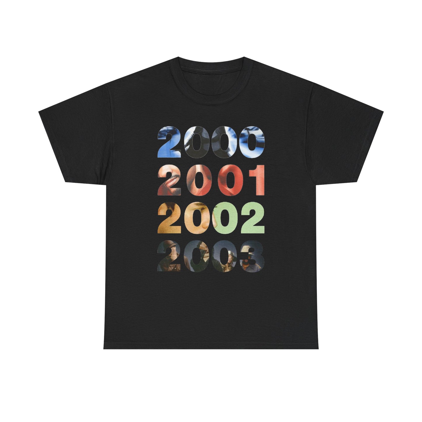Y2K Nostalgia Unisex Tee - Retro 2000s Music Chart Hits - 00 01 02 03