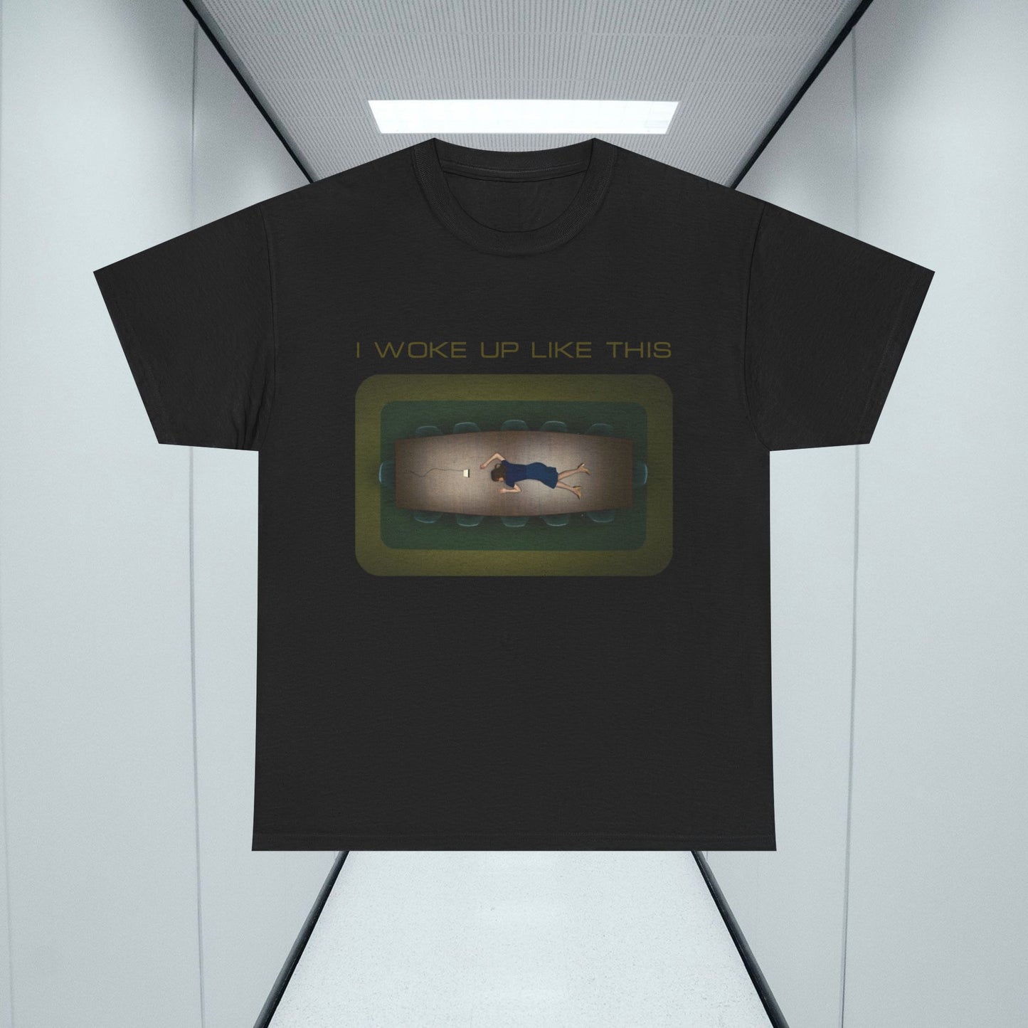 Severance TShirt, I Woke Up Like This - Lumon Unisex Graphic Tee, TV Show Inspired Humour, Funny Graphic