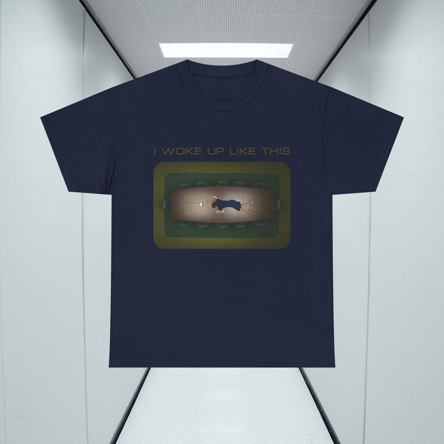 Severance TShirt, I Woke Up Like This - Lumon Unisex Graphic Tee, TV Show Inspired Humour, Funny Graphic