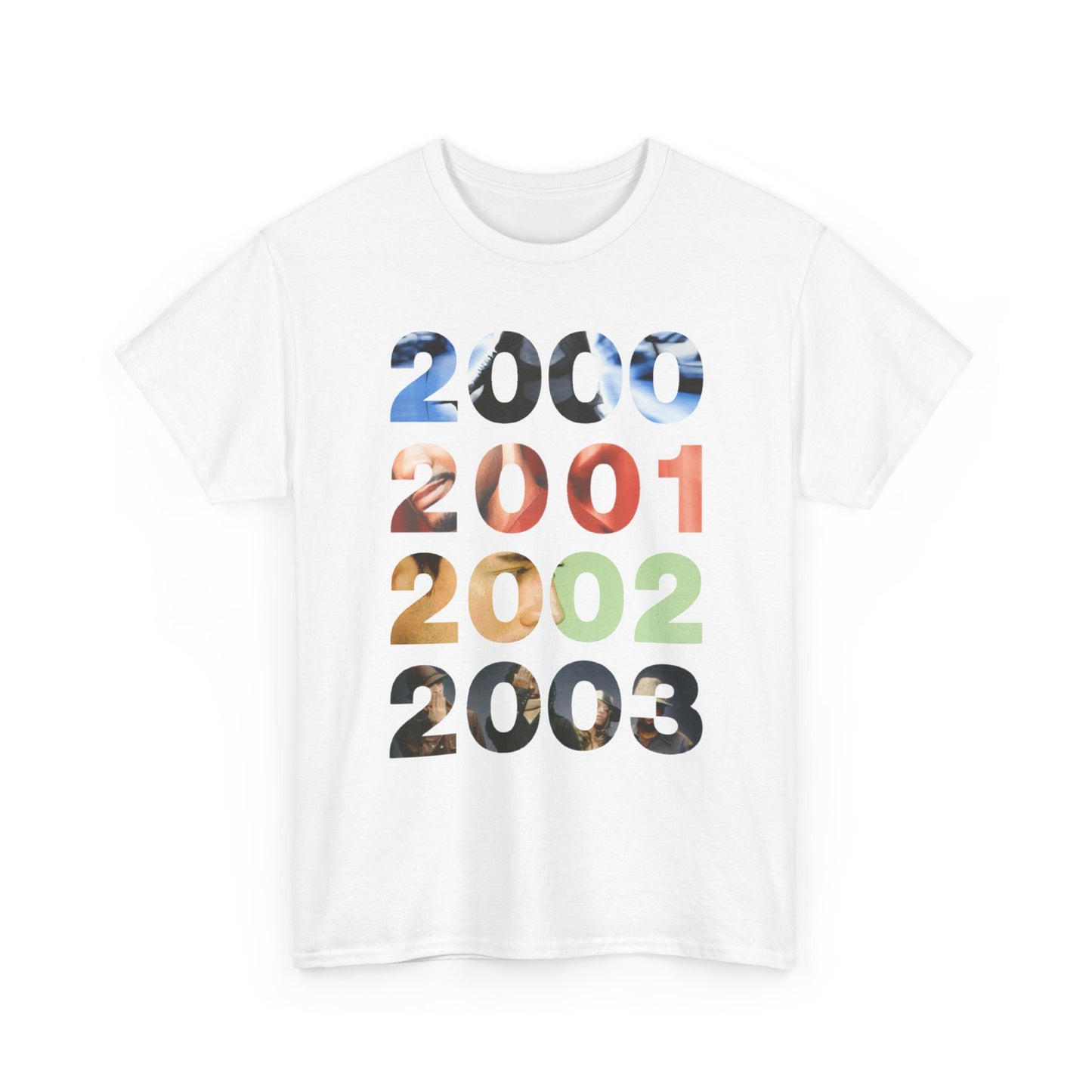 Y2K Nostalgia Unisex Tee - Retro 2000s Music Chart Hits - 00 01 02 03