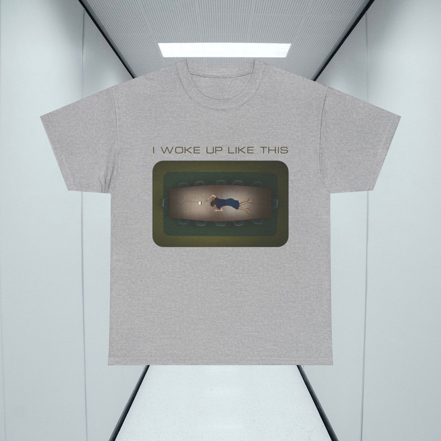 Severance TShirt, I Woke Up Like This - Lumon Unisex Graphic Tee, TV Show Inspired Humour, Funny Graphic